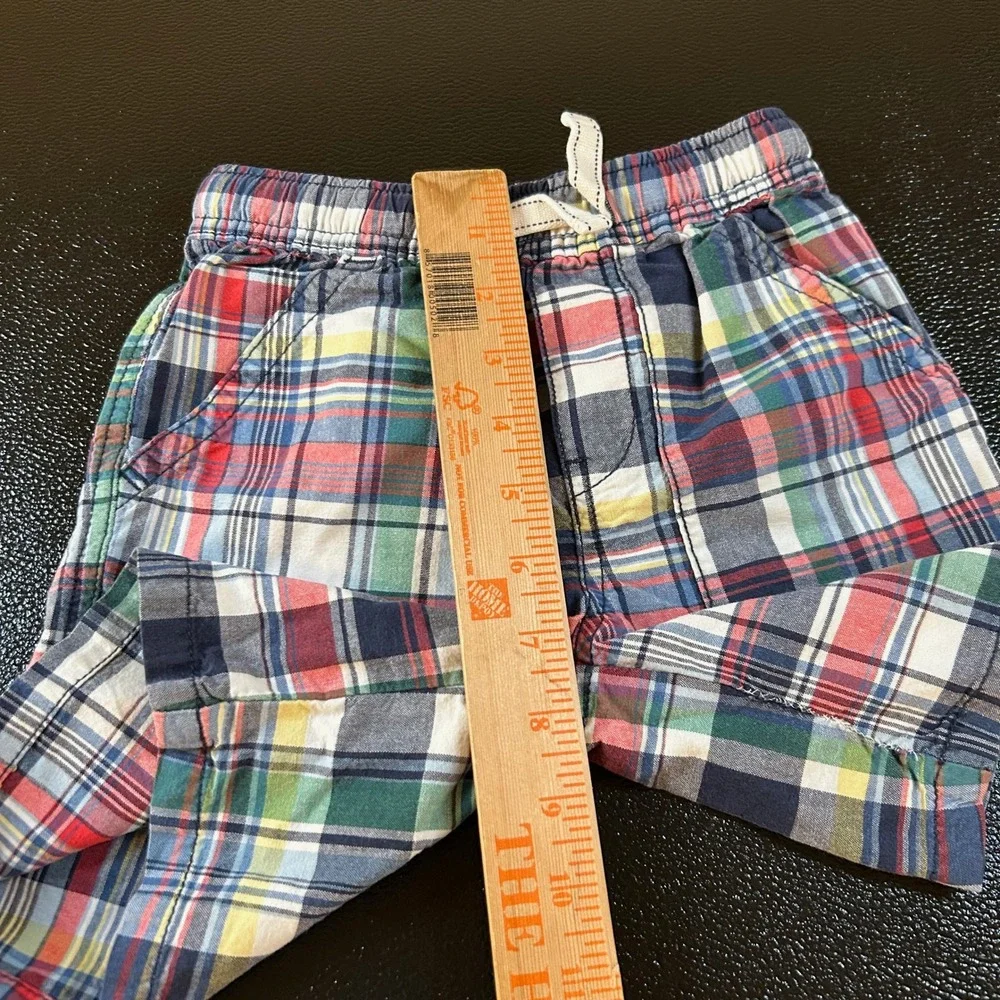 Childrens Place Plaid‎ Shorts Casual Summer Outfit Drawstring Toddler 4T